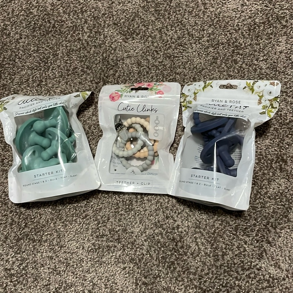 NEW Ryan & Rose Pacifier and Teether